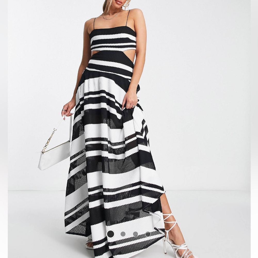 ASOS chevron print maxi dress